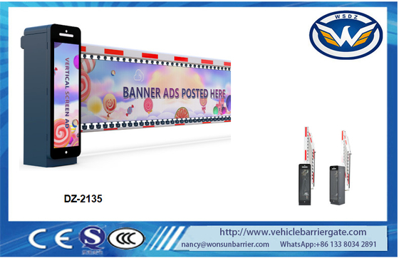 Ticari Site için High End Reklam Otopark Bariyer Kapısı DC24V Fırçasız Motor