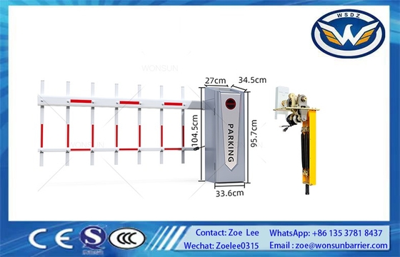 Serv Motor Yüksek Hızlı Otomatik Bom Kapısı Bariyeri Led Işıklı Yol Araç Bariyeri